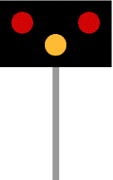 Level crossing lights