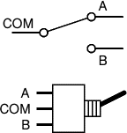 SPDT switch symbol