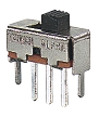 SPDT slide switch, photograph &copy; Rapid Electronics
