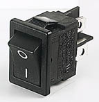 DPST rocker switch, photograph &copy; Rapid Electronics